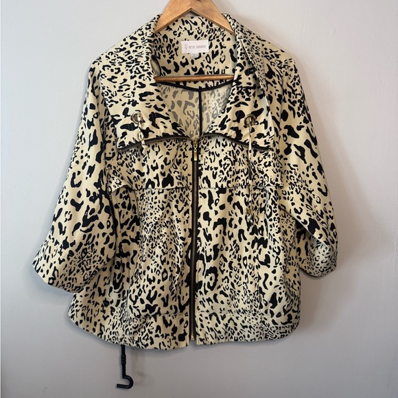 Vintage Leopard Print Erin London Jacket – Women’s XL - Picture 1 of 5